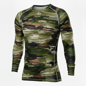 Vêtements de sport pour hommes à séchage rapide, protection UV, rashguard à manches longues, sweat-shirt, fitness, surf, pêche, sous-vêtement technique - Product Image 4