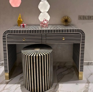 ILAHI's Bone Inlay <b>Drawer</b> Modern Design Agate Detailing <b>Storage</b> Portable Home Furniture - Product Image 1