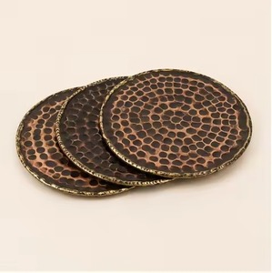 Ensemble de sous-verres en cuivre de qualité supérieure pour table, support décoratif pour boissons, idéal pour salle à manger, restaurant, hôtel, bar, maison, table basse - Product Image 6