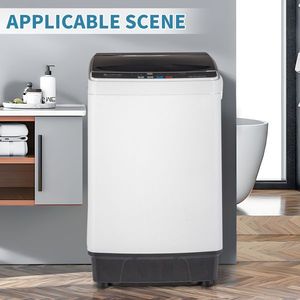 Portable Compact Top-Load Washer Full Automatic with 10 Programs and 8 Water Level Selection Spin Drain Pump Included - Product Image 3