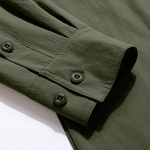 Chemise tactique à manches longues pour homme, pour l'été, séchage rapide, tissu sergé imperméable, pour la randonnée, l'escalade, la chasse, vêtements formels et décontractés - Product Image 4