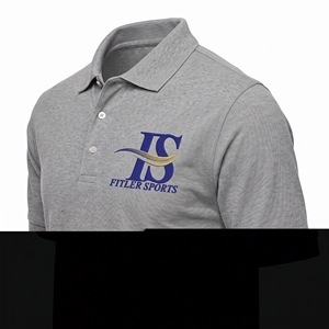 Polo Gris de Manga Corta, Uniforme para Club de Golf, Ropa Deportiva con Logotipo Personalizado - Product Image 3