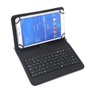 7-Inch Universal Tablet Leather Stand Case with Type C Wired Keyboard Tablet Covers & Cases - Product Image 5