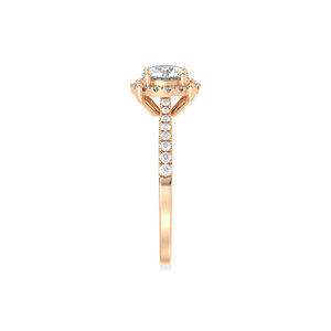 Anillos de compromiso y boda REYES de lujo en plata de ley 925 con moissanita de 1.02 quilates, joyería fina para mujer a precios de mayorista. - Product Image 2