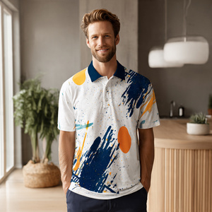 Polo de Verano de Alta Calidad para Hombre, Manga Corta, Sublimado, con Cuello Camisero, Estampado - Product Image 1