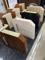 Porte d'entrée en bois massif MDF, couleur et taille personnalisées, ouverture latérale, étanche, pour appartement, hôtel, chambre à coucher