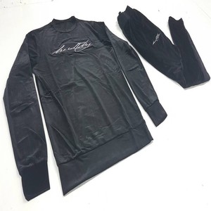 Sudadera con Capucha de Forro Polar Negro para Hombre, Estilo Deportivo, Color Sólido, Informal, Transpirable, 100% Poliéster, 200g, Logotipo en el Cuello Trasero - Product Image 1