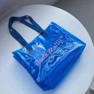 Sac fourre-tout transparent Jack and Jill en PVC, pour le shopping, la plage, les voyages, réutilisable, logo personnalisé, fournisseur en gros - Product Image 4