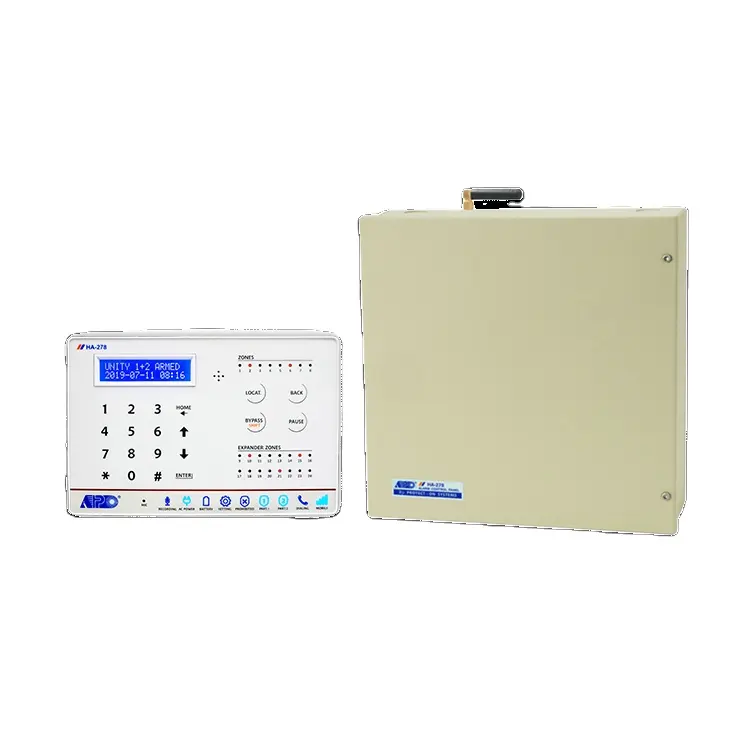 HA-278-C App Control 8+16 Zones Alarm Control Panel Systems SMS Notification Report Statue Auto Dialer Monitoring Station