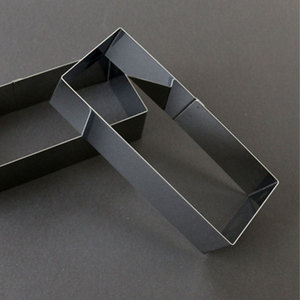 HESSED CUISINE Rectangle Mousse Ring Stainless Steel 20x8cm X5cm Long Handmade Mirror Polished Oven Safe <b>Cake</b> <b>Mold</b> Bread Terrine - Product Image 5