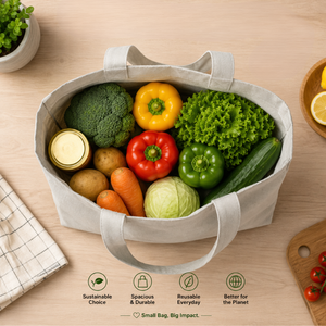 Premium Cotton Tote <b>Bag</b> | Eco Friendly Reusable Shopping Grocery Carry <b>Bag</b> Custom Printed Promotional Wholesale Custom Logo <b>Bags</b> - Product Image 2