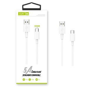 <b>Cable</b> Tipo <b>C</b> 1M 5A Carga Flash Compatible - Product Image 1