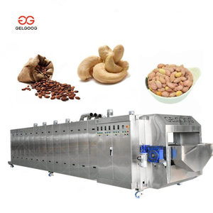 Gelgoog Automatic Nut Roasting Machine for Cocoa <b>Bean</b> Cashew Peanuts Seeds Roast Machine Stainless Steel Food Grade Factory Use - Product Image 1