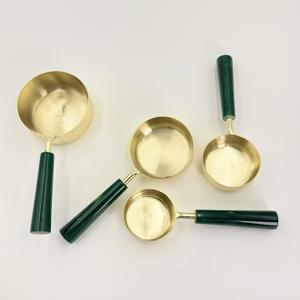 Nueva Cuchara Medidora de Café para Cocina, de Acero Inoxidable Dorado, con Mango de Resina, Tazas y Cucharas Medidoras, Utensilios para Hornear - Product Image 3