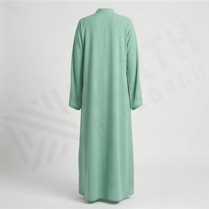 Abaya Modesta al por Mayor para Eid, Kimono Abaya para Niñas, Vestido Musulmán para Mujer, Bordado de Lujo con Flores Elegantes, Color Personalizado, Nueva - Product Image 2