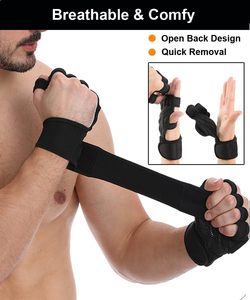 Gants de musculation demi-doigts de qualité supérieure avec support de poignet pour la gym, le fitness, l'entraînement et le cross-fit, pour hommes et femmes - Product Image 6
