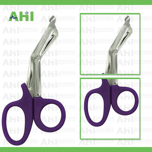 Tijeras para Trauma AHI Púrpuras, Tijeras Médicas de Acero Inoxidable, Tijeras de Emergencia para Paramédicos y EMT, Cortador de Vendajes, Certificación CE Clase I - Product Image 3