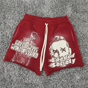 Pantalones Cortos de Hombre Personalizados, 100% Algodón, Tejido de Rizo, Transpirables, Ecológicos, con Cordón Ajustable, Estilo Urbano, 120g, OEM, ODM - Product Image 4