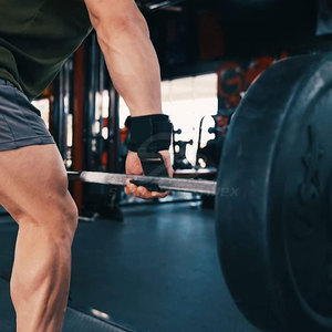 ตะขอเกี่ยวข้อมือสำหรับยกน้ำหนักออกกำลังกายแบบออกแบบเองขายส่งสำหรับฟิตเนสและยกน้ำหนัก - Product Image 3