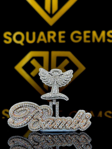Colgante Hip Hop Personalizado con Número para Hombre, Joyería de Moissanita con Letra Personalizada, Regalo Divertido para Niños, Estilo Único, Plata de Ley VVS - Product Image 6