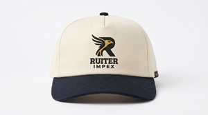 Casquette de baseball OEM bleue à 5 panneaux avec logo brodé, ajustable, unisexe, décontractée - Product Image 4
