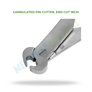 Coupe-câble canulé 18 cm, instrument chirurgical orthopédique pour la coupe de fils - Product Image 2