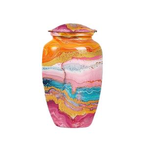 Urna Funeraria Clásica de Aluminio para Cenizas Humanas, Recipiente Conmemorativo para Cenizas de Adultos con Tapa Roscada Segura, Porta Cenizas de Cremación - Product Image 1