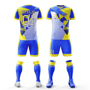 Conjunto Deportivo de Fútbol Unisex con Patrón de Sublimación, Traje Completo de Compresión, Ropa Deportiva Transpirable, Ligera, para Todas las Temporadas - Product Image 4