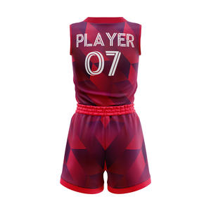 Conjunto de Uniforme de Baloncesto para Niñas, 100% Poliéster, Sin Mangas, Impresión por Sublimación, Personalizable con Nombre del Equipo, Absorbe la Humedad, Tallas Grandes - Product Image 2