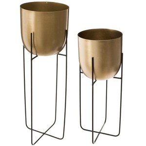 Maceta de Metal de Estilo Nórdico Contemporáneo con Soporte Alto, Porta Plantas Decorativo para Interiores, para Decoración Moderna del Hogar - Product Image 2