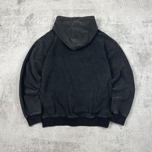 Sudadera con capucha oversize personalizada al por mayor para hombre, gris ahumado, estilo vintage, 100% algodón pesado, con cuello y bolsillo, para otoño - Product Image 2
