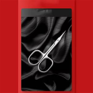 Stainless Steel <b>Cuticle</b> <b>Scissors</b> With Sharp Straight Blades For Manicure Beauty Tools Adult Use Round Handle Durable Design - Product Image 6