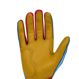 Baseball Batting Gloves High Grip Leather Palm Breathable Lightweight Gloves for Players Training OEM Bulk Supply - Product Image 6