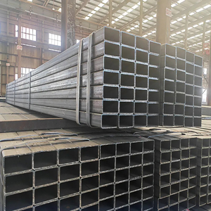 Tube carré en acier au carbone Q235 soudé par électrofusion (ERW) <span class=keywords><strong>noir</strong></span>, section creuse (SHS) pour la construction – Vente directe usine - Product Image 1