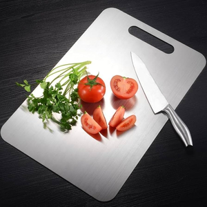 Tabla de Cortar de Acero Inoxidable para Encimera, Tamaño Mediano, Apta para Lavavajillas, Accesorios de Cocina, Mejor Calidad y Precio Bajo - Product Image 3