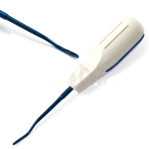 Ensemble de 8 élévateurs manuels luxateurs bleus en titane, certifiés CE, réutilisables, instruments chirurgicaux dentaires, kit d'élévateurs radiculaires - Product Image 5