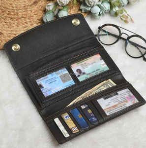 Pochette en cuir de fourrure usinée Vintage légère pour femmes - Product Image 3