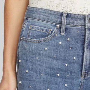 Jeans Ajustados de Mezclilla Azul de Alta Calidad para Mujer, Pantalones Deportivos Transpirables y Flexibles con Buena Relación Calidad-Precio, Estilo de Frente Plano para Invierno - Product Image 5