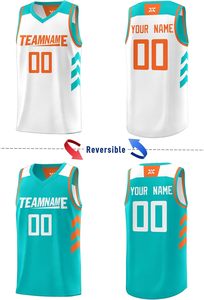 Maillot de basket personnalisé sublimé, col en V, sans manches, polyester respirant, uniforme d'équipe, adulte unisexe, toutes saisons - Product Image 4