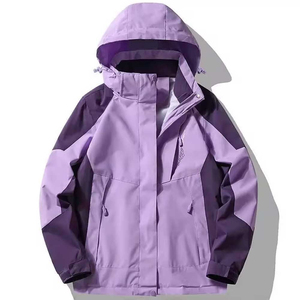 OEM <b>Men's</b> Windbreaker Jackets Waterproof Stand Collar Hooded <b>Rain</b> <b>Coat</b> with Canvas Winter Sports Outdoor 2026 - Product Image 1