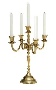 Gold Finish Luxury <b>Candelabra</b> 5 Arms Modern Design Metal Crafts Candle Holder For Table Decoration Wedding occasion And Events - Product Image 5