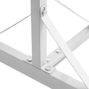 Supporto per Verniciatura Auto Regolabile in Altezza 5-7 Piedi con 8 Ganci e Capacità di 30 kg, 4 Ruote, Rastrelliera per Asciugatura - Product Image 5