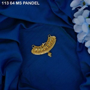 Pendentif élégant en zircon pour femme, pendentif fin en alliage plaqué or antique pour femme, pendentifs en alliage plaqué or - Product Image 1