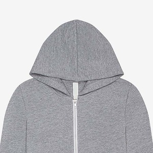 Sweats à capuche éco-responsables avec fermeture éclair, en tissu respirant, molleton de coton, vêtements décontractés d'hiver pour hommes, en vente - Product Image 3