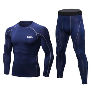 Ensemble de compression pour homme en tissu doux, vêtements de sport confortables pour la gym, la course à pied, l'entraînement et les activités sportives - Product Image 1