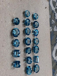 Topacio Azul Natural, Gema Suelta, Corte Ovalado, Facetado, Calibrado, Tamaño 12-18 Quilates, para Joyería, Precio al por Mayor, Lote - Product Image 5