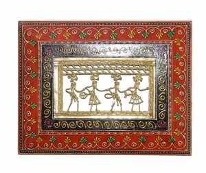 Nirmala Handicraft Wooden Warli <b>Frame</b> <b>Wall</b> Decor Home Decor <b>Wall</b> Decoration Handmade <b>Wall</b> <b>Frame</b> Handmade Decorative Showpiece - Product Image 1