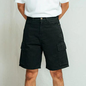 Shorts en jean déchirés et délavés pour hommes, taille mi-haute, décontractés, respirants, vente en gros OEM pour l'été - Product Image 3