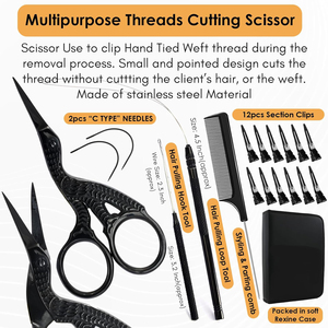 Hair Extensions Tools Hair Extension <b>Pliers</b> <b>Sets</b> Kit Stainless Steel Pro Long Angle Itip Professional <b>Pliers</b> for Commercial - Product Image 4