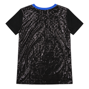 Zeta Phi Beta <b>Sequin</b> T Shirt Black Greek Letter Tee Short Sleeve Sorority Apparel Sparkle Stylish Cotton <b>Top</b> Premium Fit - Product Image 2